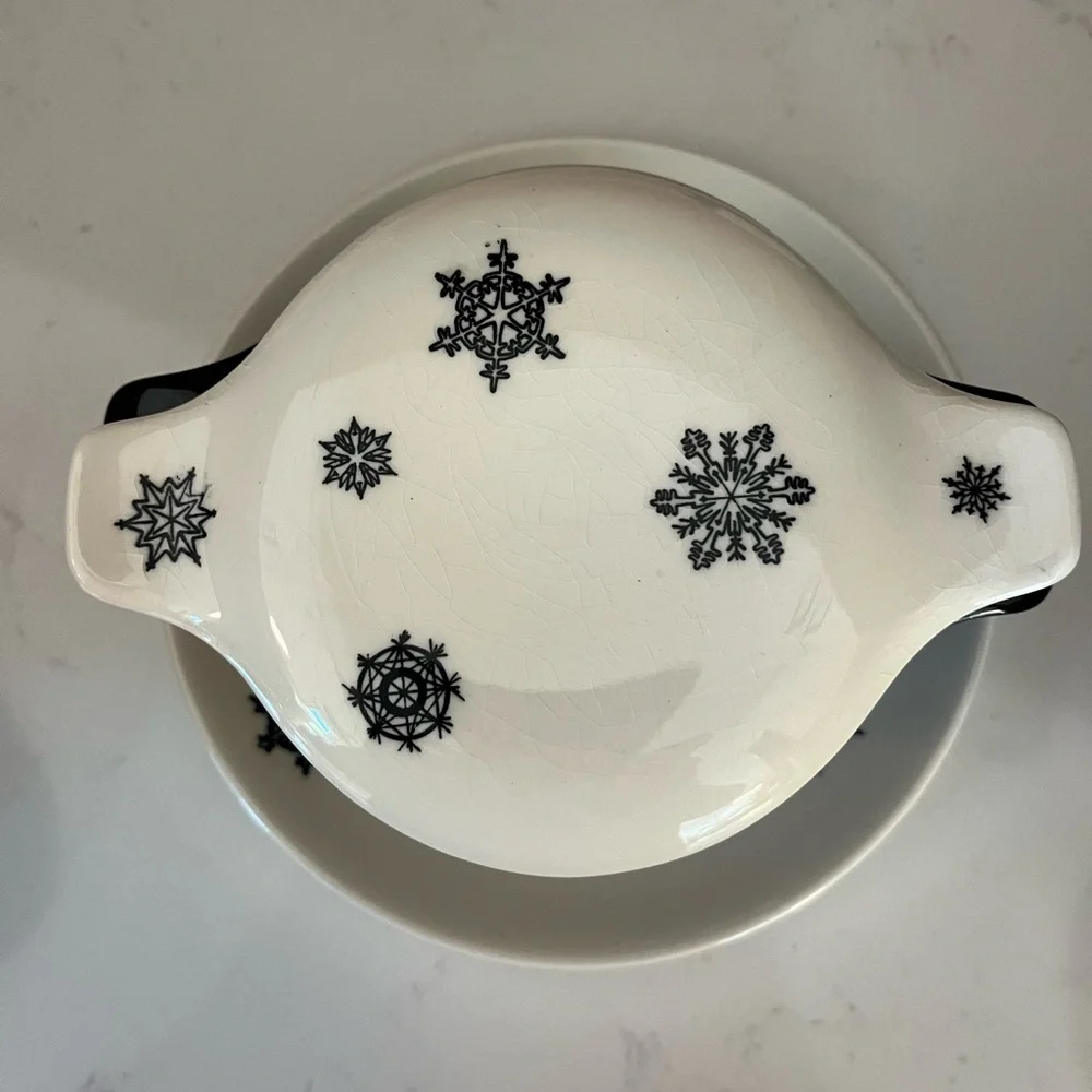 Midnight by Taylor, Smith & Taylor (TS&T) Sugar Bowl, Lid and Saucer